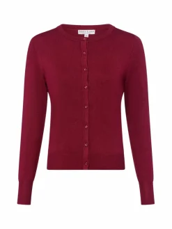 Marie Lund Pullover & Strickjacken*Damen Strickjacke bordeaux uni