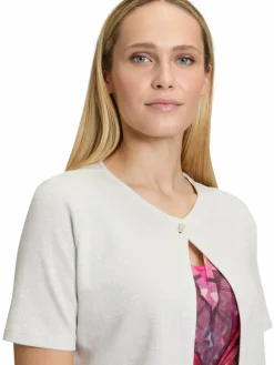 Cartoon Pullover & Strickjacken*Damen Strickjacke weiß uni