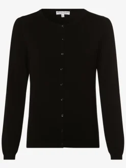 Marie Lund Pullover & Strickjacken*Damen Strickjacke schwarz uni