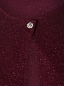 Cartoon Pullover & Strickjacken*Damen Strickjacke aubergine uni