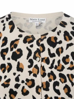 Marie Lund Pullover & Strickjacken*Damen Strickjacke kitt schwarz gemustert