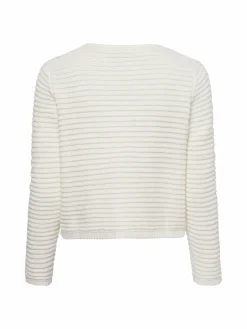 Marie Lund Pullover & Strickjacken*Damen Strickjacke ecru uni