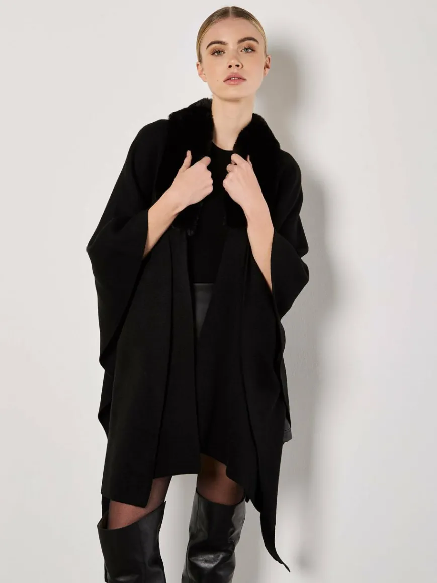 Apricot Pullover & Strickjacken*Damen Strickjacke schwarz uni