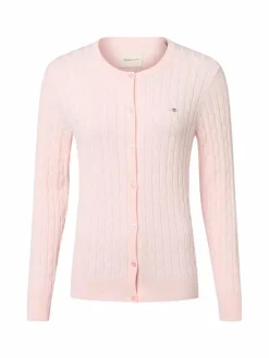 Gant Pullover & Strickjacken*Damen Strickjacke rosa uni