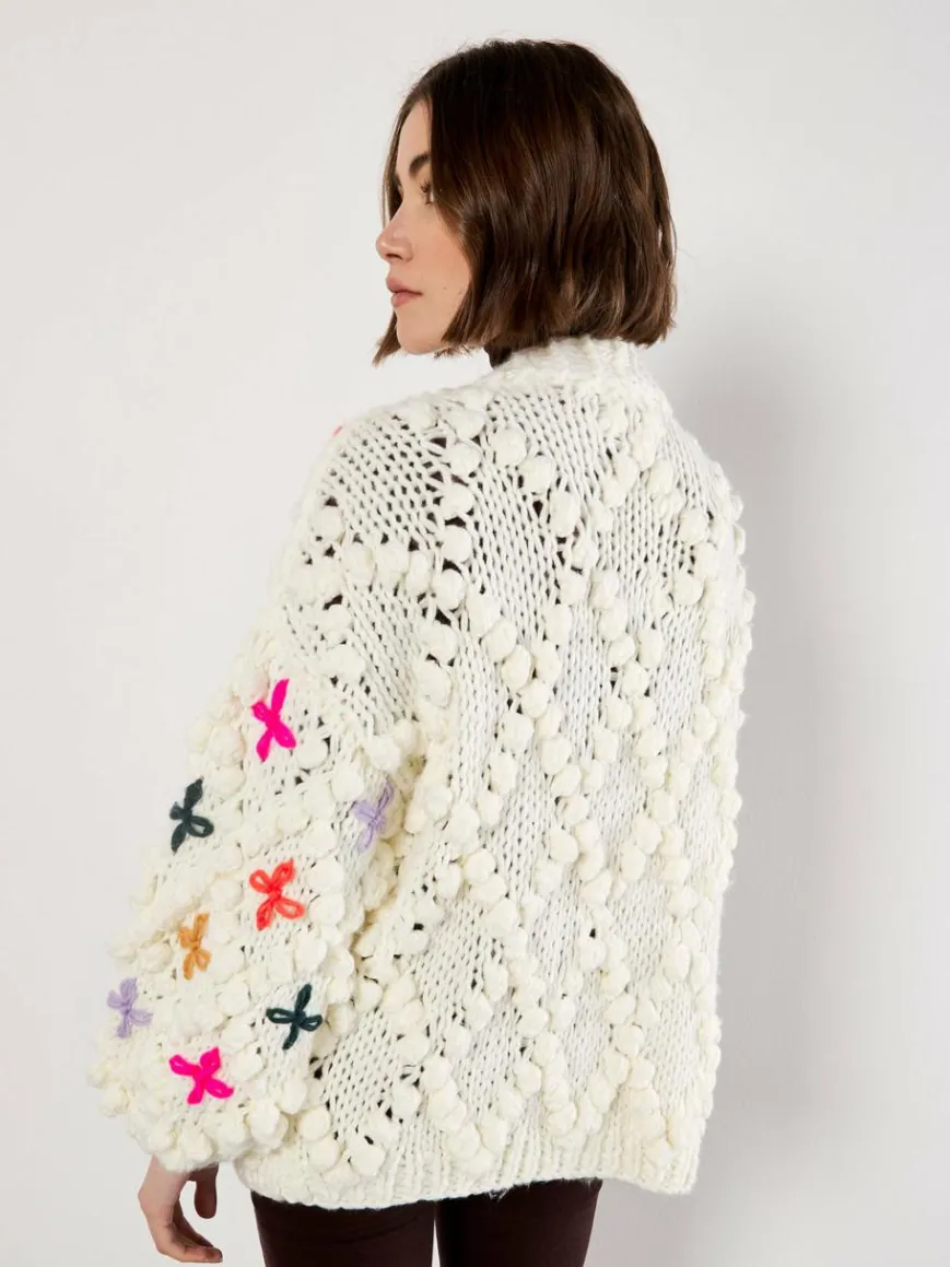 Apricot Pullover & Strickjacken*Damen Strickjacke beige uni