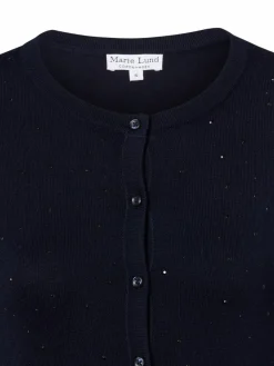 Marie Lund Pullover & Strickjacken*Damen Strickjacke marine uni
