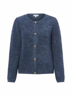 More & More Pullover & Strickjacken*Damen Strickjacke marine meliert