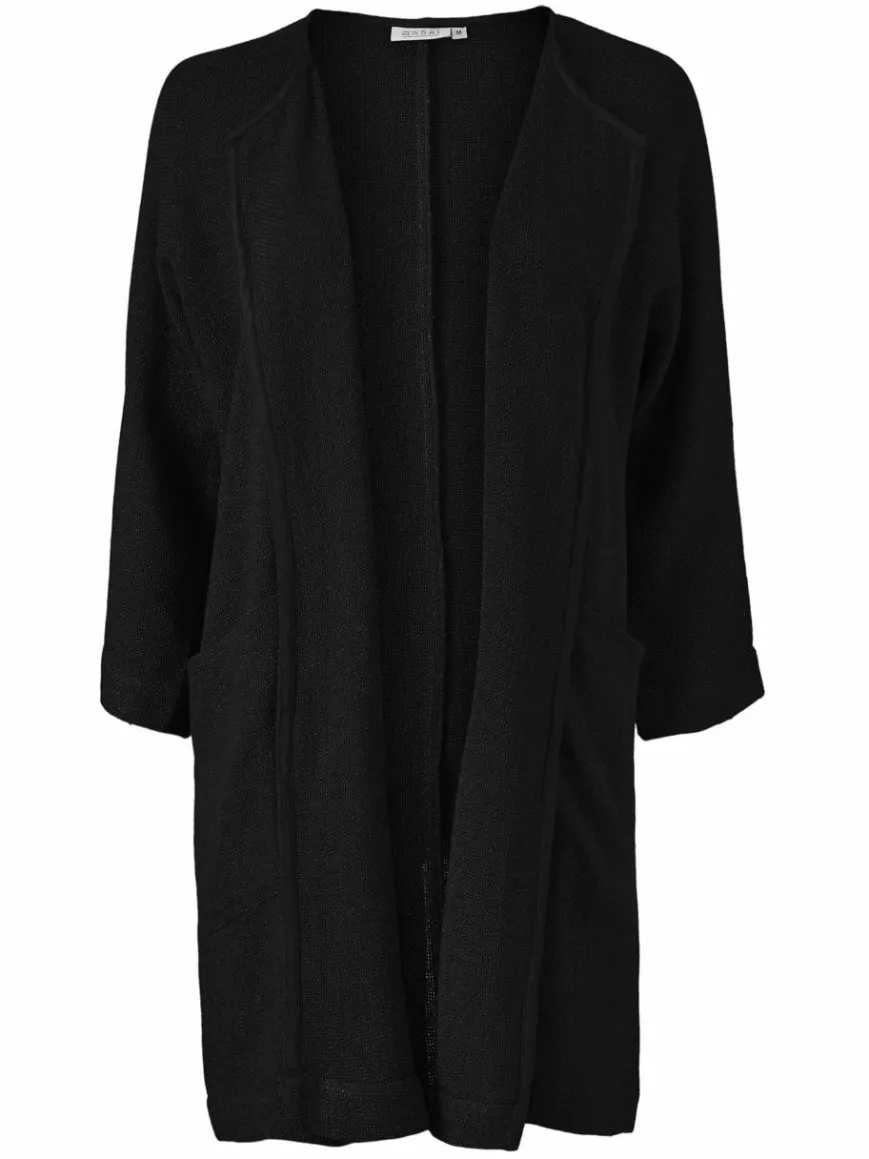 Masai Blazer*Damen Strickjacke schwarz uni