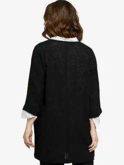 Masai Blazer*Damen Strickjacke schwarz uni