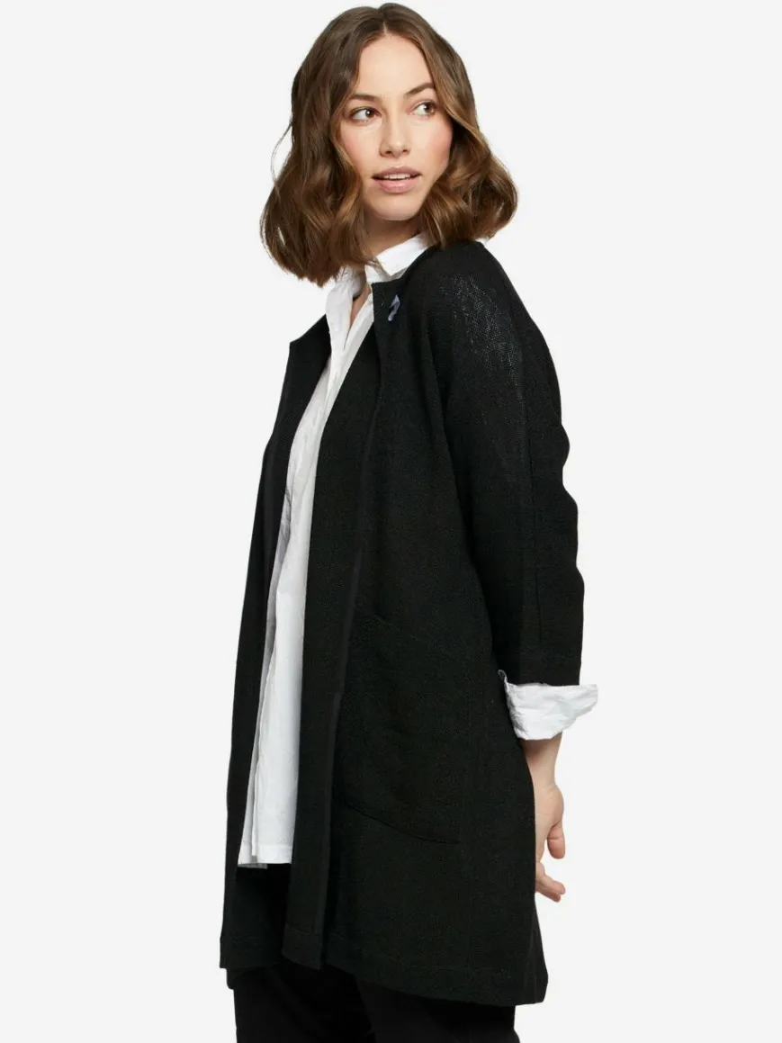 Masai Blazer*Damen Strickjacke schwarz uni