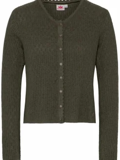 Spieth & Wenksy Pullover & Strickjacken*Damen Strickjacke - Gertrud oliv uni