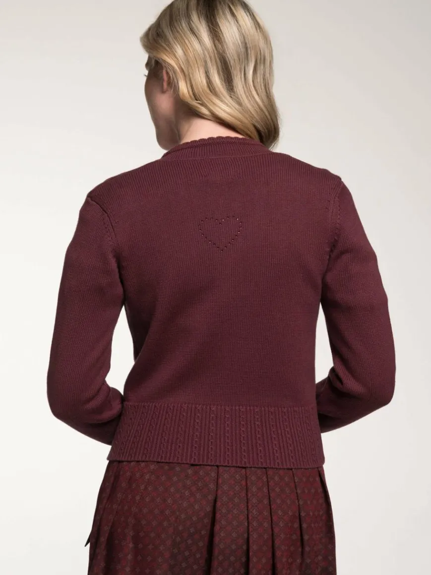 Spieth & Wenksy Pullover & Strickjacken*Damen Strickjacke - Gosina rot uni