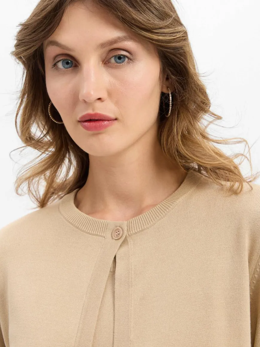 JOOP! Pullover & Strickjacken*Damen Strickjacke - Kona beige uni