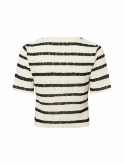 Msch Copenhagen Pullover & Strickjacken*Damen Strickjacke - MSCHKenja ecru schwarz gestreift