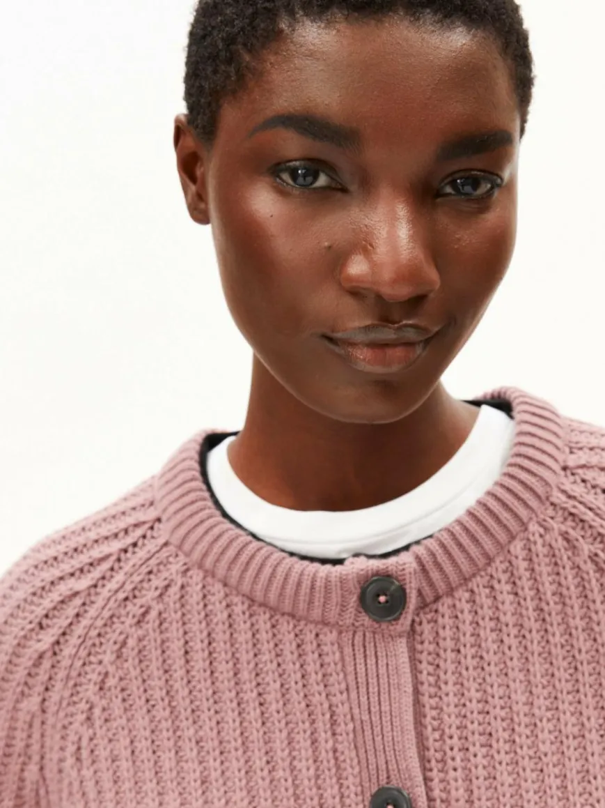 ARMEDANGELS Pullover & Strickjacken*Damen Strickjacke - Selmaa rosenholz uni