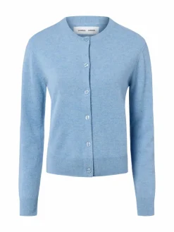 Samsøe Samsøe Pullover & Strickjacken*Damen Strickjacke aus Cashmere - Saboston hellblau meliert