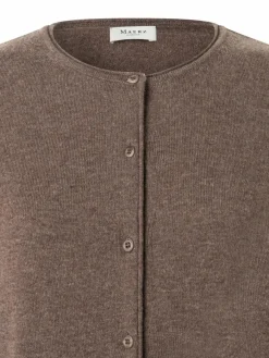 MAERZ Pullover & Strickjacken*Damen Strickjacke aus Merino braun meliert