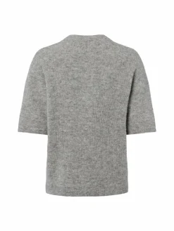 Samsøe Samsøe Pullover & Strickjacken*Damen Strickjacke mit Alpaka-Anteil - Saanoura grau meliert