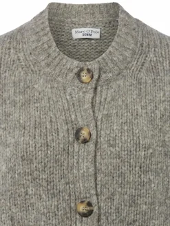 Marc O'Polo Denim Pullover & Strickjacken*Damen Strickjacke mit Alpaka-Anteil grau hellgrau meliert