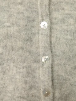 american vintage Pullover & Strickjacken*Damen Strickjacke mit Alpaka-Anteil - Vito grau uni