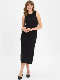 Someday Kleider*Damen Strickkleid - Quila schwarz uni