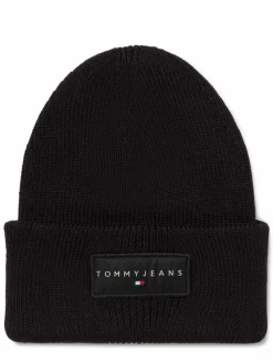 Tommy Jeans Mützen & Hüte*Damen Strickmütze schwarz uni