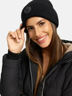 Marikoo Mützen & Hüte*Damen Strickmütze - Effelin 16 schwarz uni