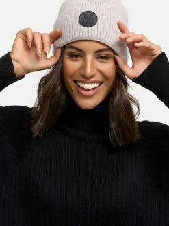 Marikoo Mützen & Hüte*Damen Strickmütze - Effelin 16 hellgrau uni