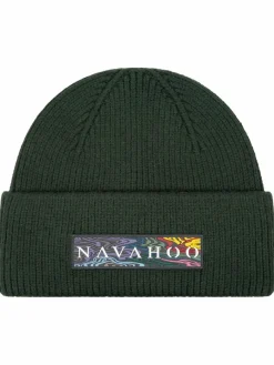 Navahoo Mützen & Hüte*Damen Strickmütze - Keksmagie 14 grün uni