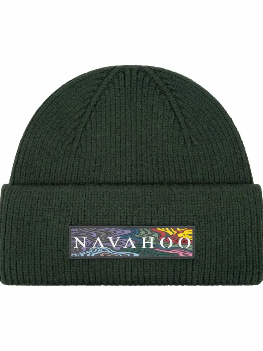 Navahoo Mützen & Hüte*Damen Strickmütze - Keksmagie 14 grün uni