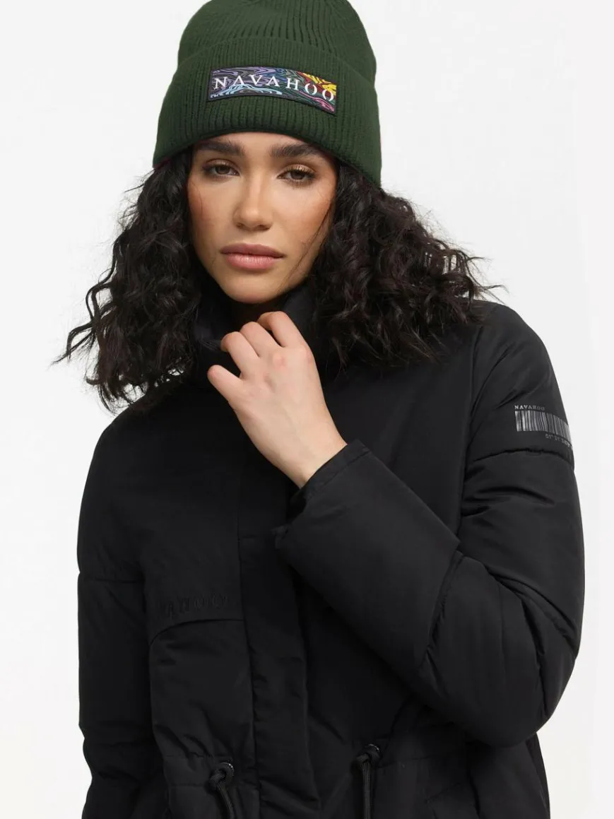 Navahoo Mützen & Hüte*Damen Strickmütze - Keksmagie 14 grün uni