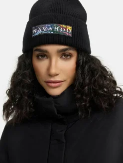 Navahoo Mützen & Hüte*Damen Strickmütze - Keksmagie 14 schwarz uni