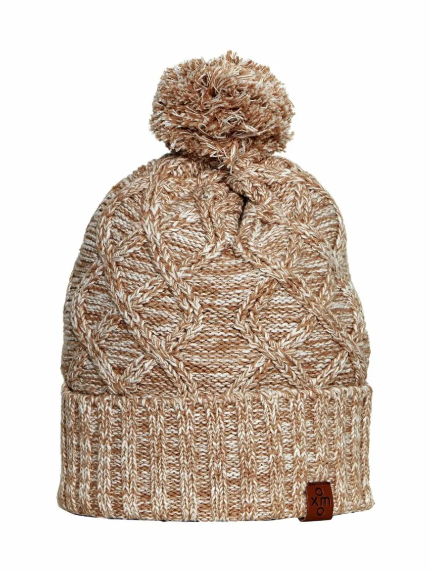 OXMO Mützen & Hüte*Damen Strickmütze - OXPom beige meliert