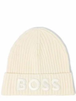 BOSS Mützen & Hüte*Damen Strickmütze aus Schurwolle - Lara vanille uni
