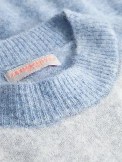 Frieda & Freddies Pullover & Strickjacken*Damen Strickpullover blau uni