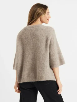 Frieda & Freddies Pullover & Strickjacken*Damen Strickpullover beige uni