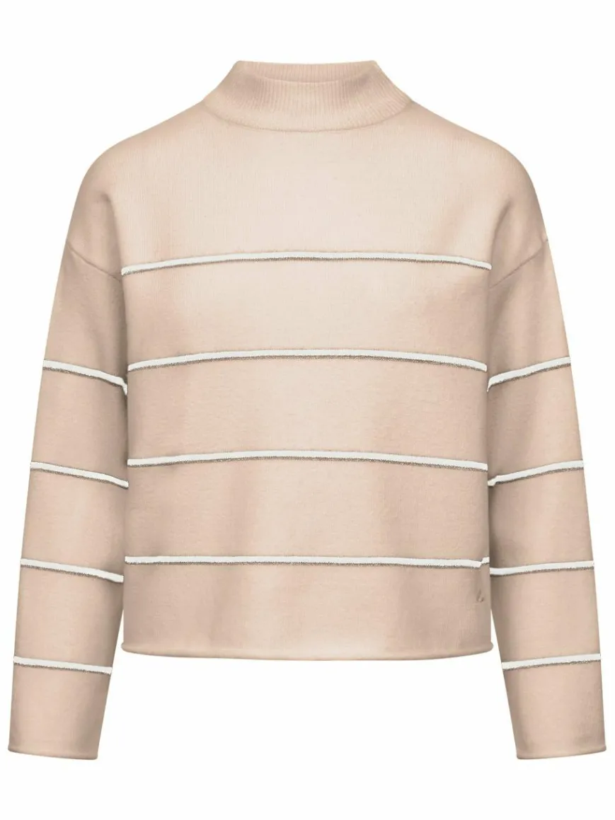 Frieda & Freddies Pullover & Strickjacken*Damen Strickpullover beige gestreift