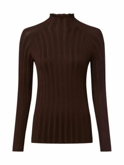 Marie Lund Pullover & Strickjacken*Damen Strickpullover schoko uni