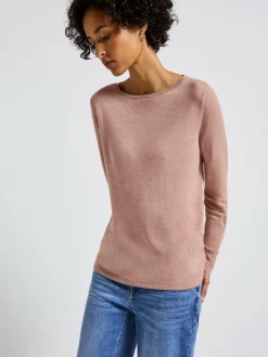 Street One Pullover & Strickjacken*Damen Strickpullover aprikot meliert