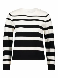 Betty & Co Pullover & Strickjacken*Damen Strickpullover schwarz mehrfarbig gestreift