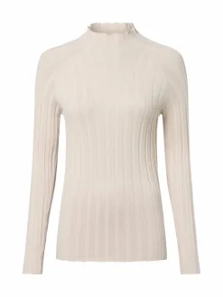 Marie Lund Pullover & Strickjacken*Damen Strickpullover ecru uni