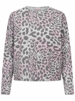 Frieda & Freddies Pullover & Strickjacken*Damen Strickpullover fuchsia gemustert