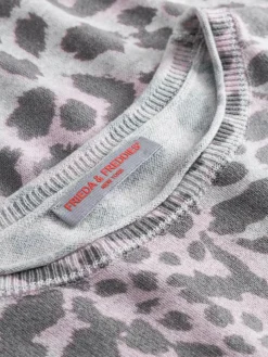 Frieda & Freddies Pullover & Strickjacken*Damen Strickpullover fuchsia gemustert