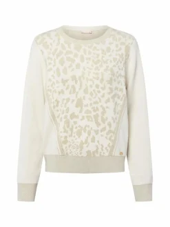 Liu Jo Collection Pullover & Strickjacken*Damen Strickpullover beige gold gemustert