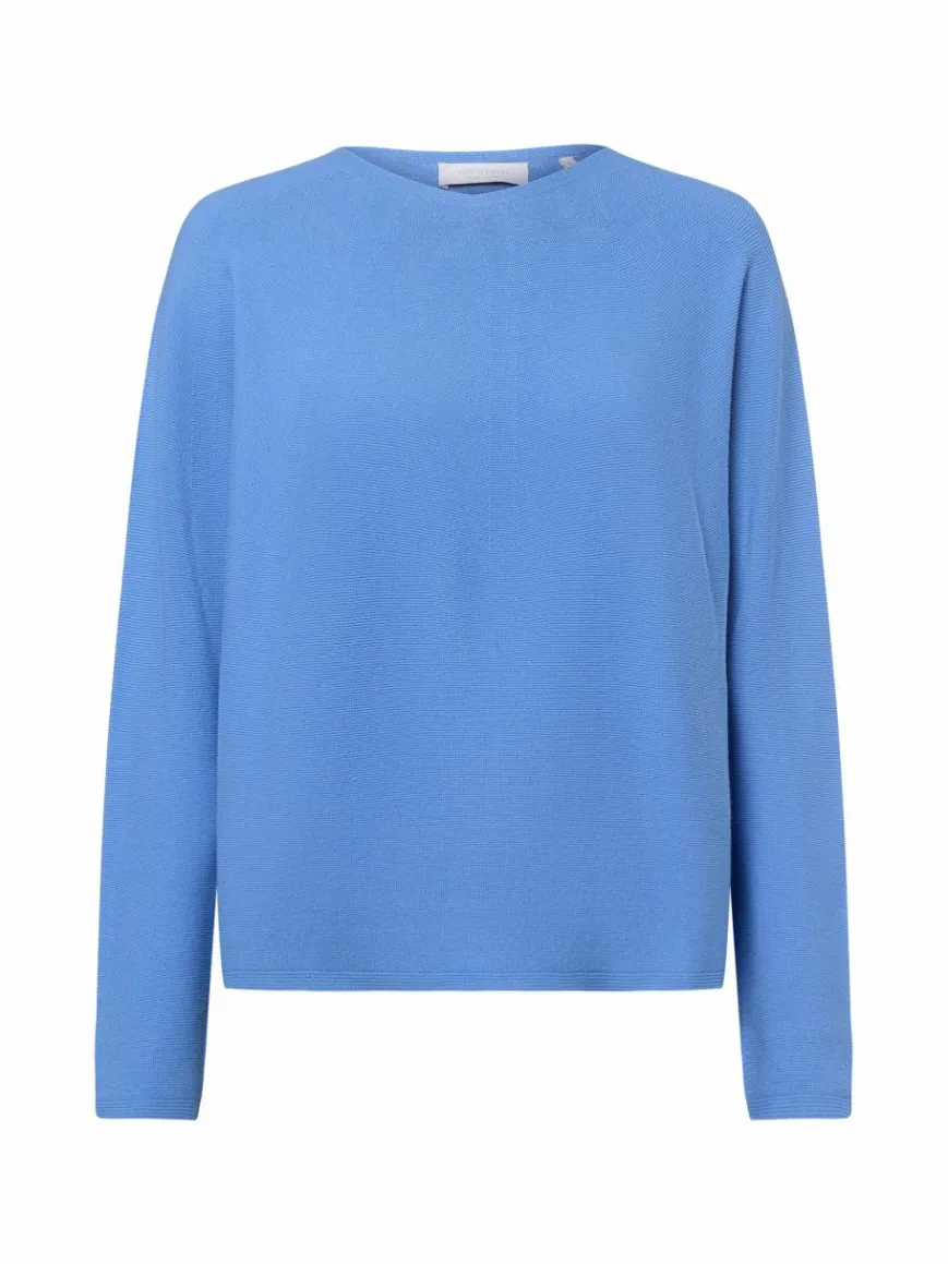 Rich & Royal Pullover & Strickjacken*Damen Strickpullover blau uni
