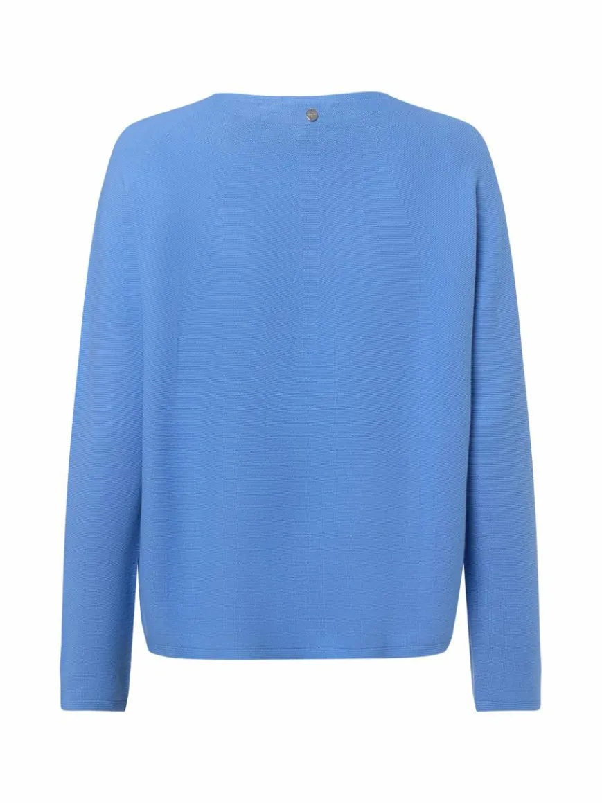 Rich & Royal Pullover & Strickjacken*Damen Strickpullover blau uni