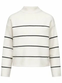 Frieda & Freddies Pullover & Strickjacken*Damen Strickpullover weiß gestreift