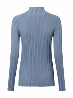 Marie Lund Pullover & Strickjacken*Damen Strickpullover blau uni