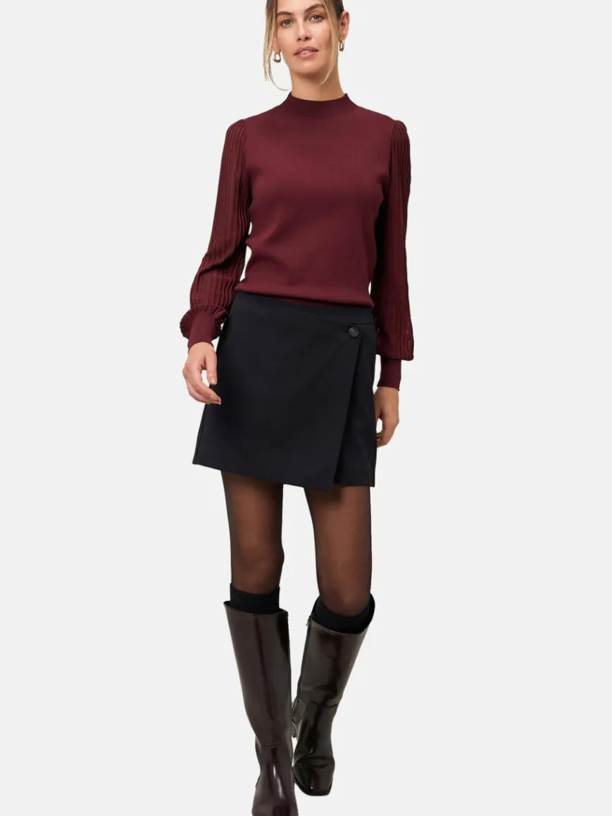 zero Pullover & Strickjacken*Damen Strickpullover purple uni