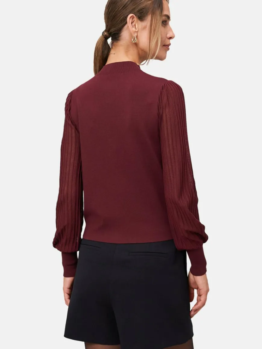 zero Pullover & Strickjacken*Damen Strickpullover purple uni